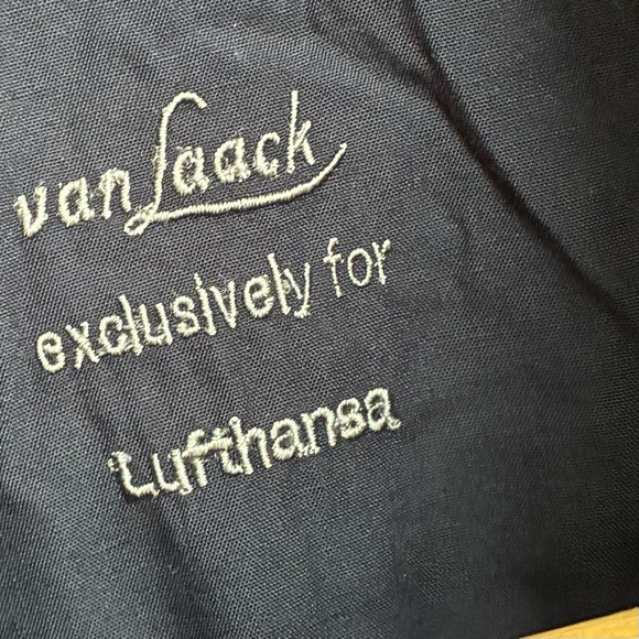 Van Laack For Lufthansa Mens Navy Blue Pajamas Sz Large - Picture 3 of 6